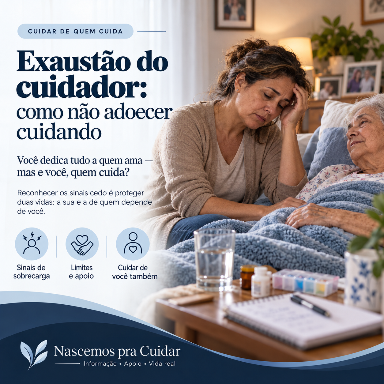 Capa: Exaustão do cuidador
